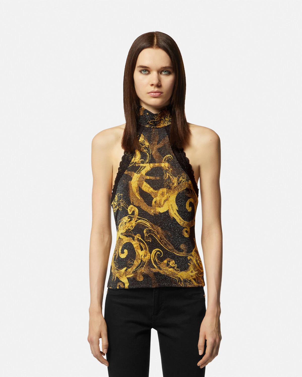 Watercolor Couture Halterneck Top - 4