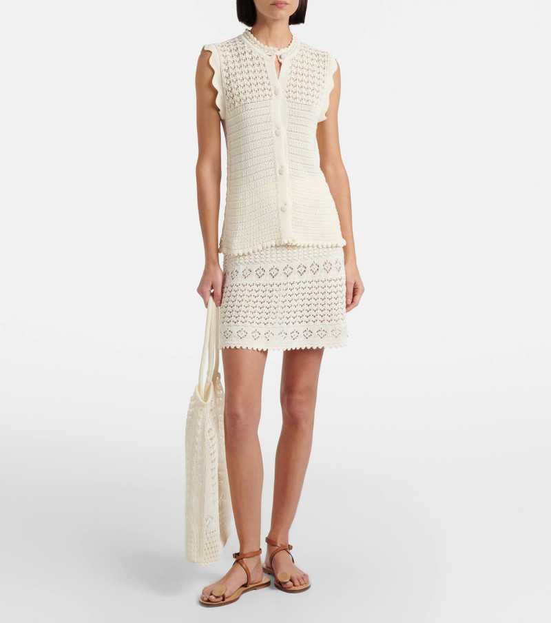 ERES Angela crochet miniskirt outlook
