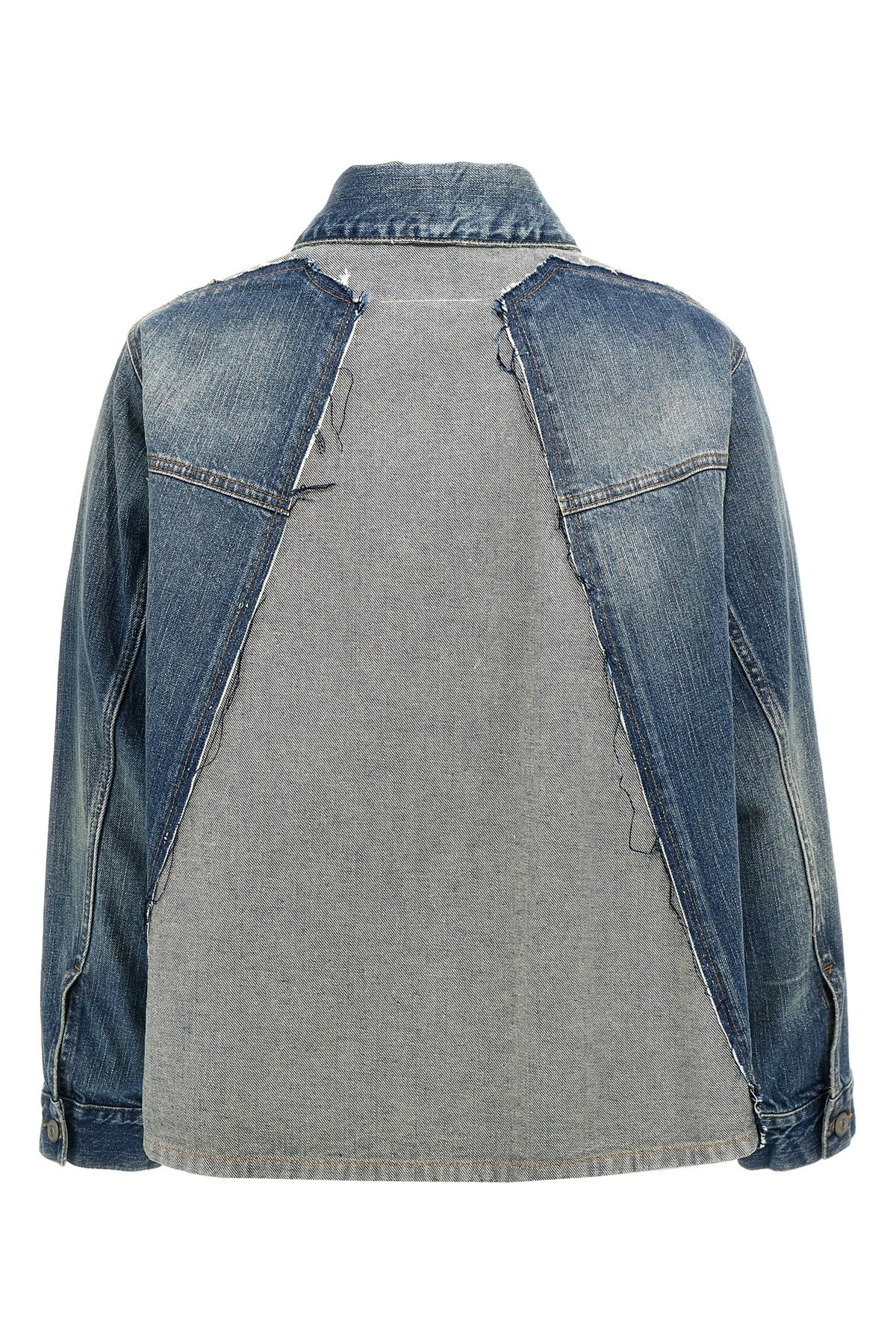 Layered denim jacket - 3