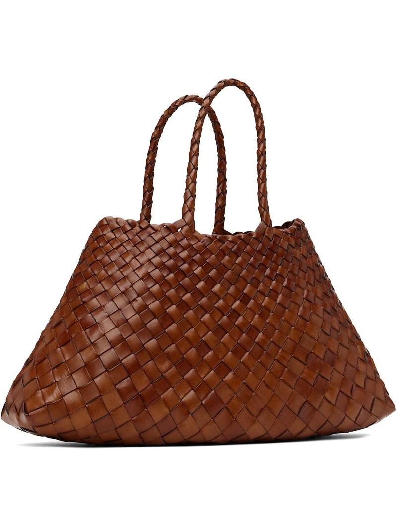 DRAGON DIFFUSION Tan Santa Croce Small Tote outlook