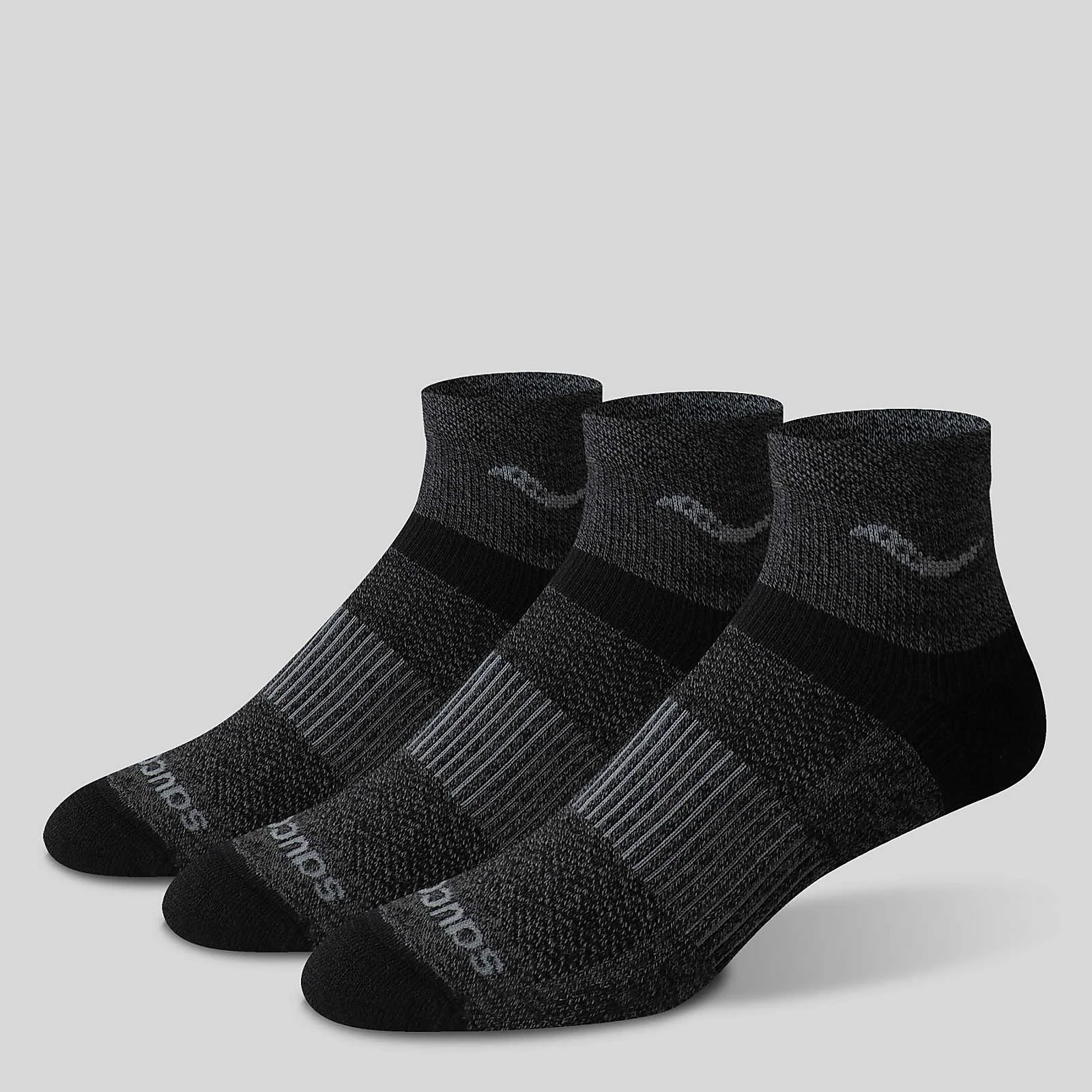 Inferno Merino Wool Blend Quarter 3-Pack Sock - 1