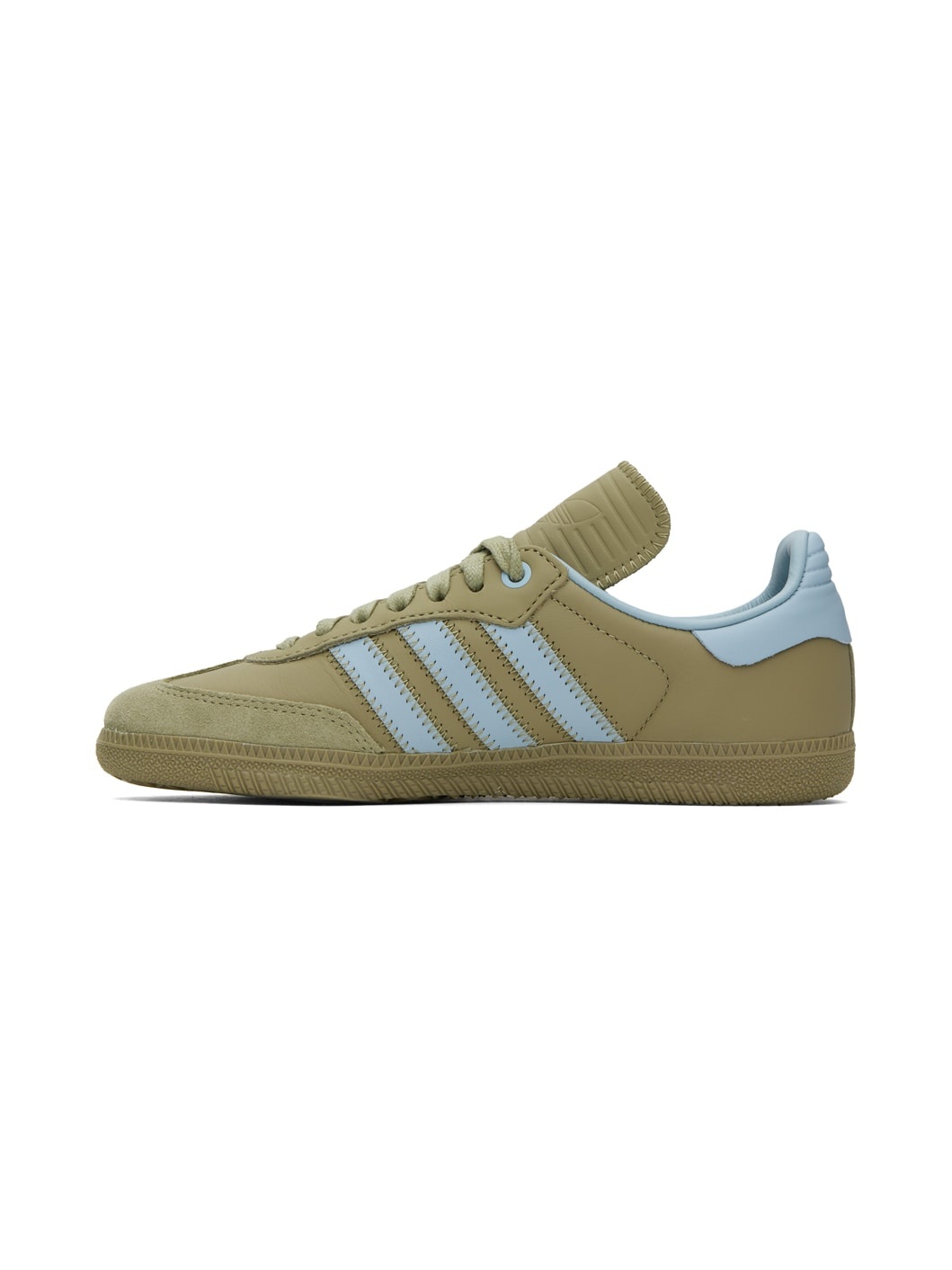 Taupe & Blue Humanrace Samba Sneakers - 3