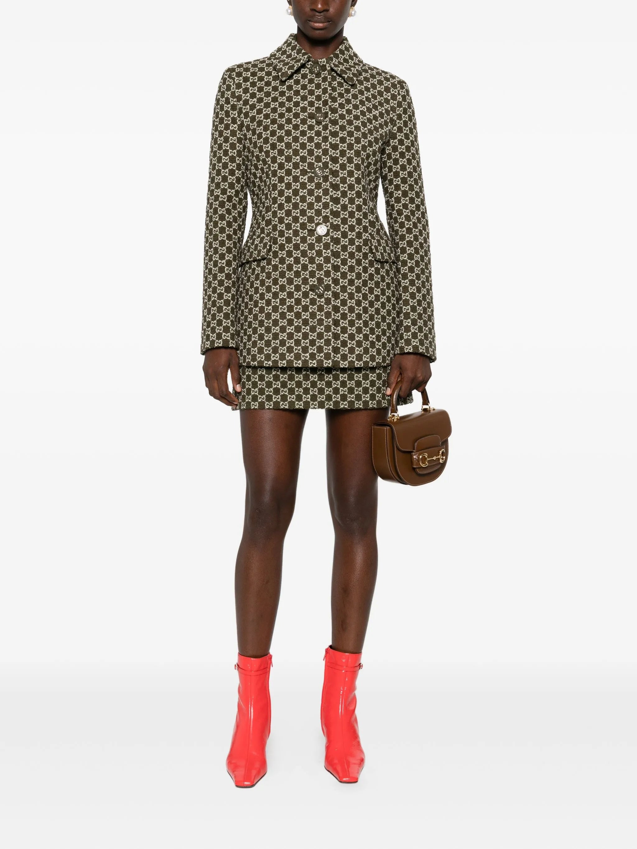 Gucci Monogram Mini Skirt - 5