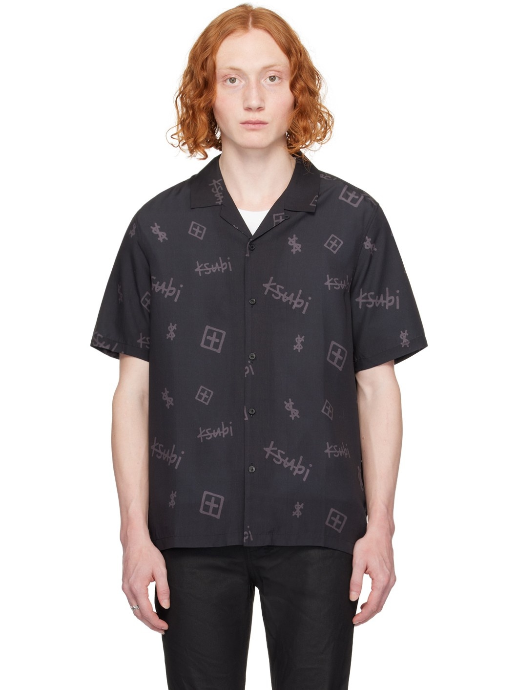 Black Kash Box Resort Shirt - 1