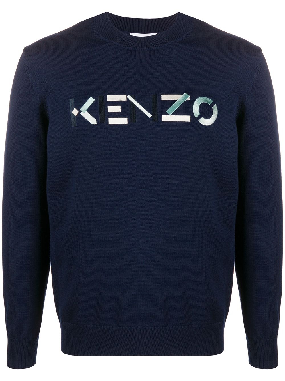 logo-embroidered sweatshirt - 1