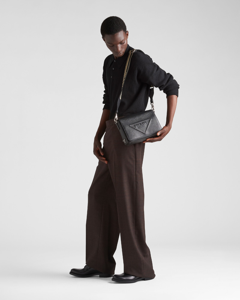 Prada Saffiano leather shoulder bag outlook