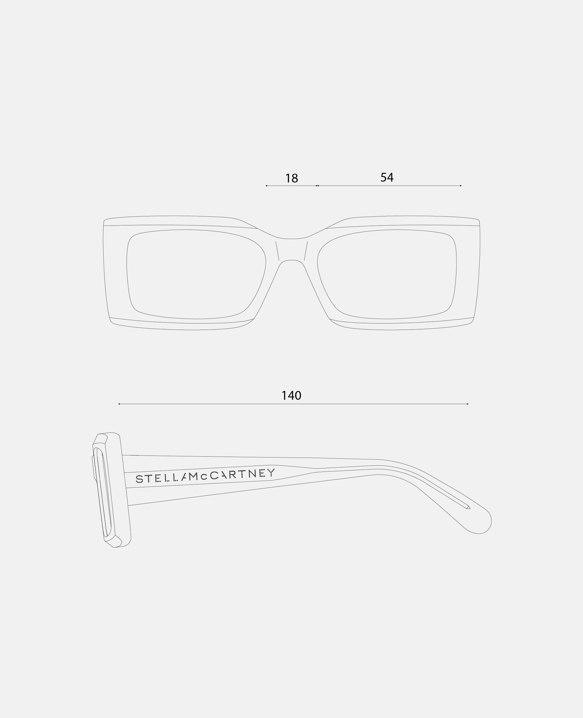 Logo-Engraved Rectangular Sunglasses - 5