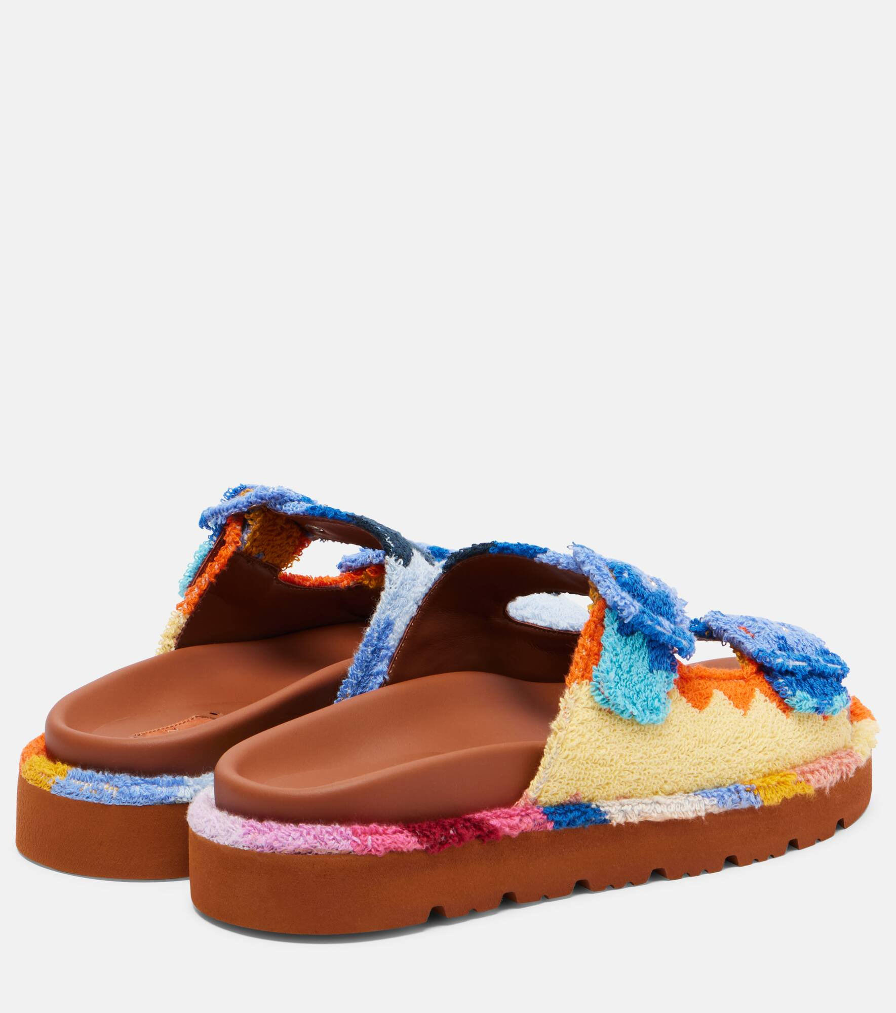 Clea Zigzag terry sandals - 2