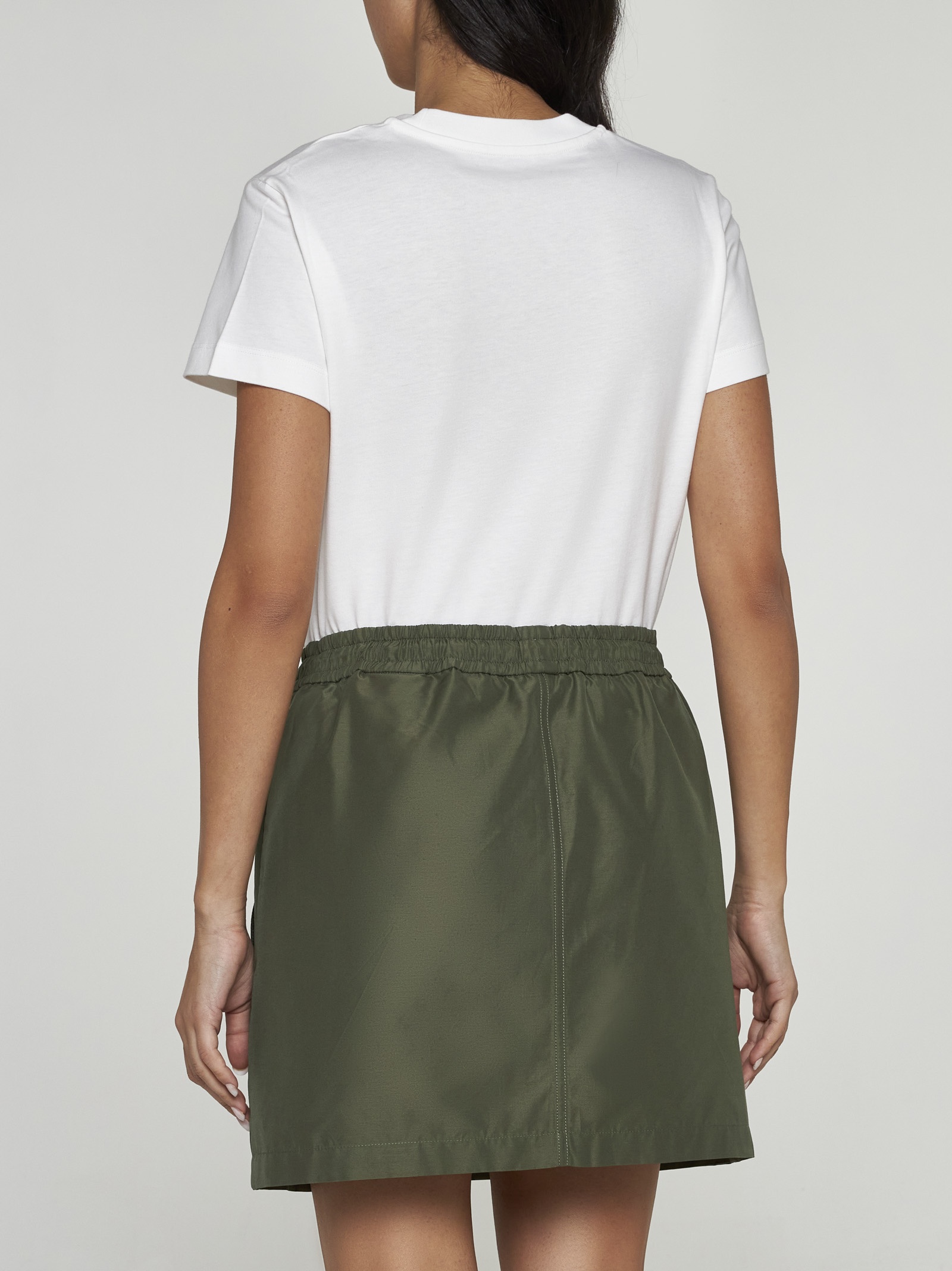 Cotton-blend miniskirt - 4