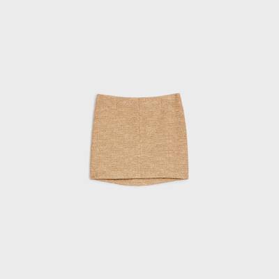 CELINE Mini skirt in lurex natte outlook