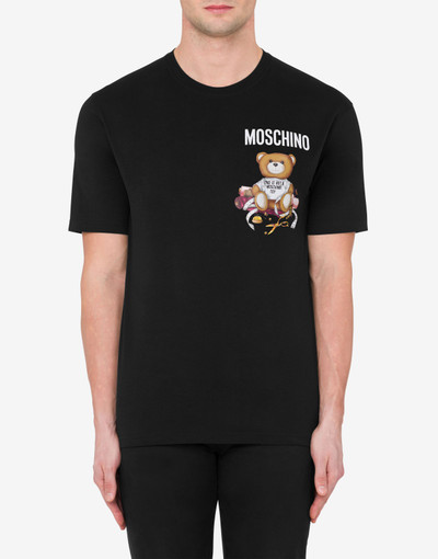 Moschino SMALL TAILOR TEDDY BEAR ORGANIC JERSEY T-SHIRT outlook