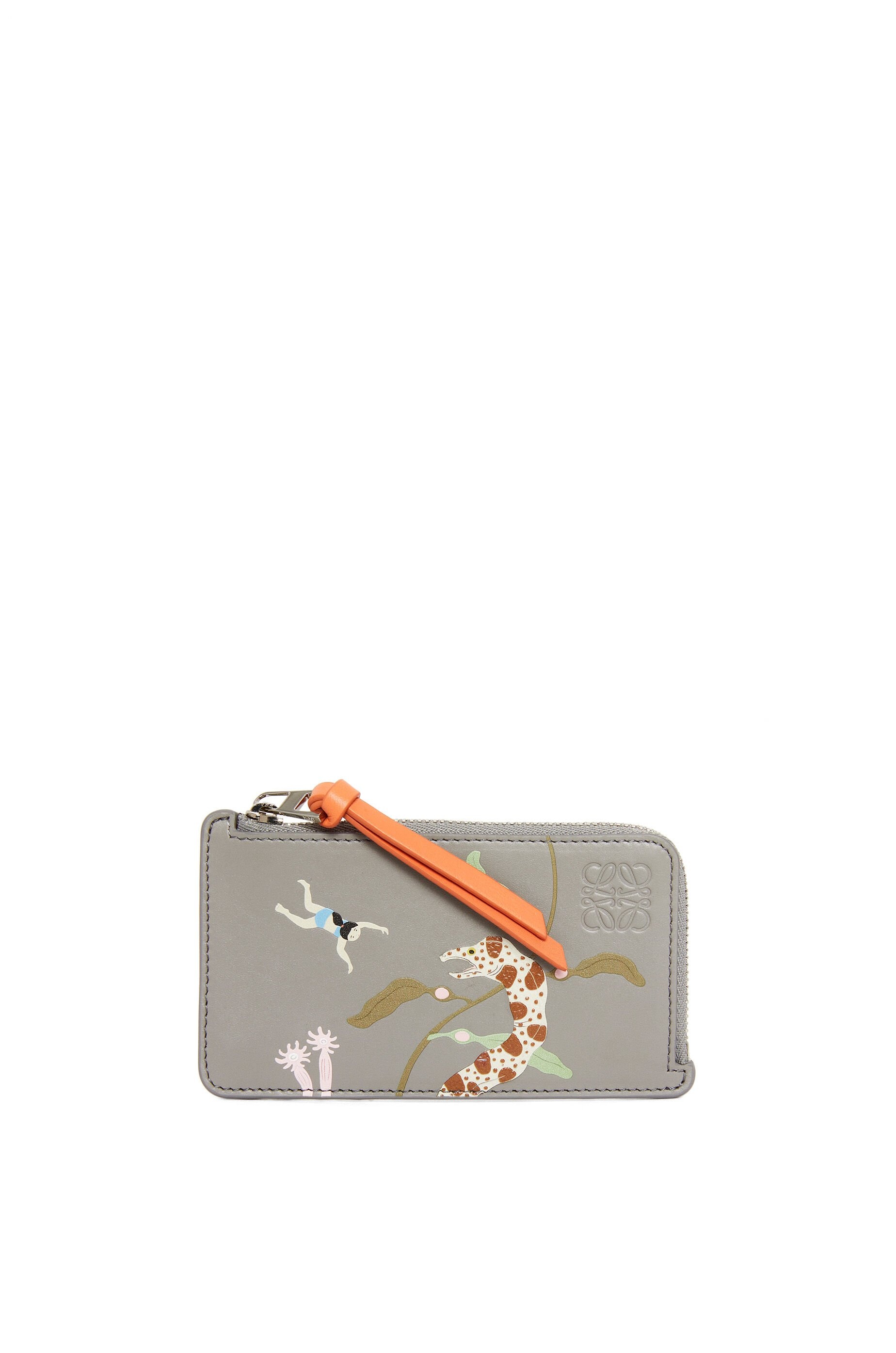 Eels coin cardholder in satin calfskin - 1