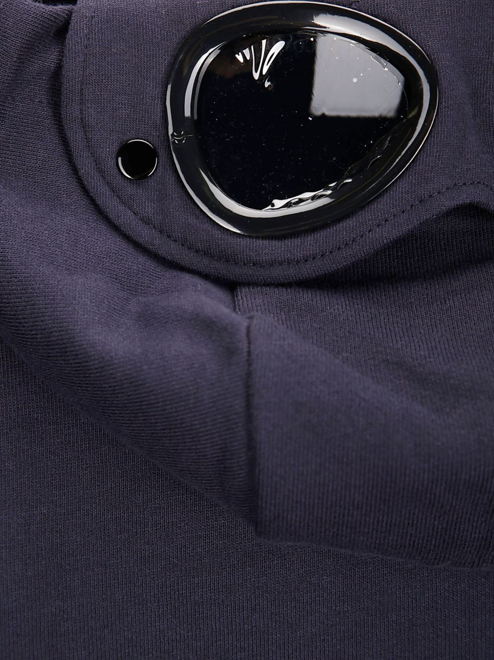goggle-detail hooded sweatshirt - 3