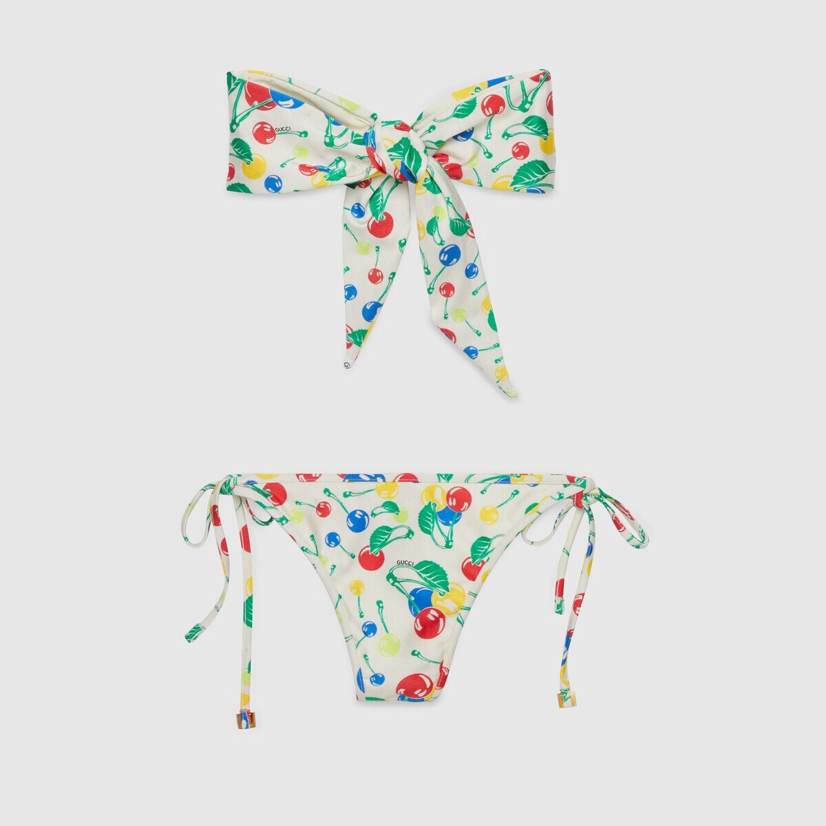 Gucci cherries print jersey bikini set - 6