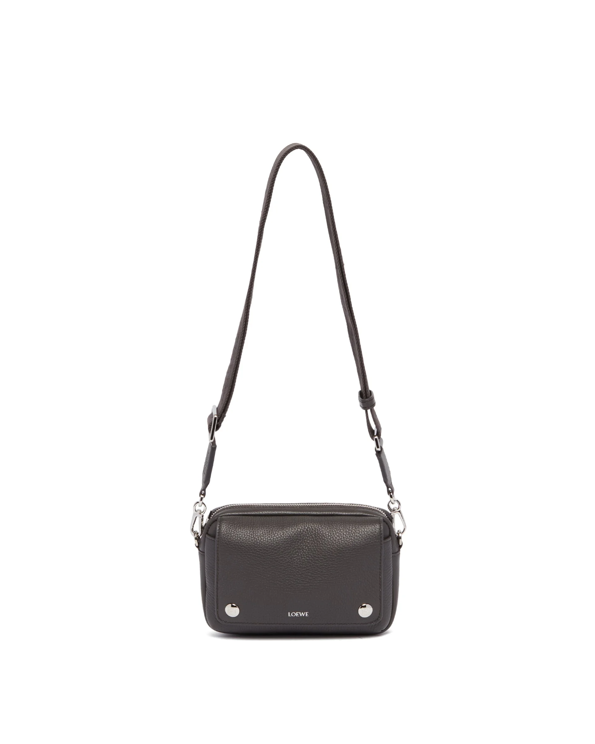 Gray Small Pebble Messenger Bag - 1