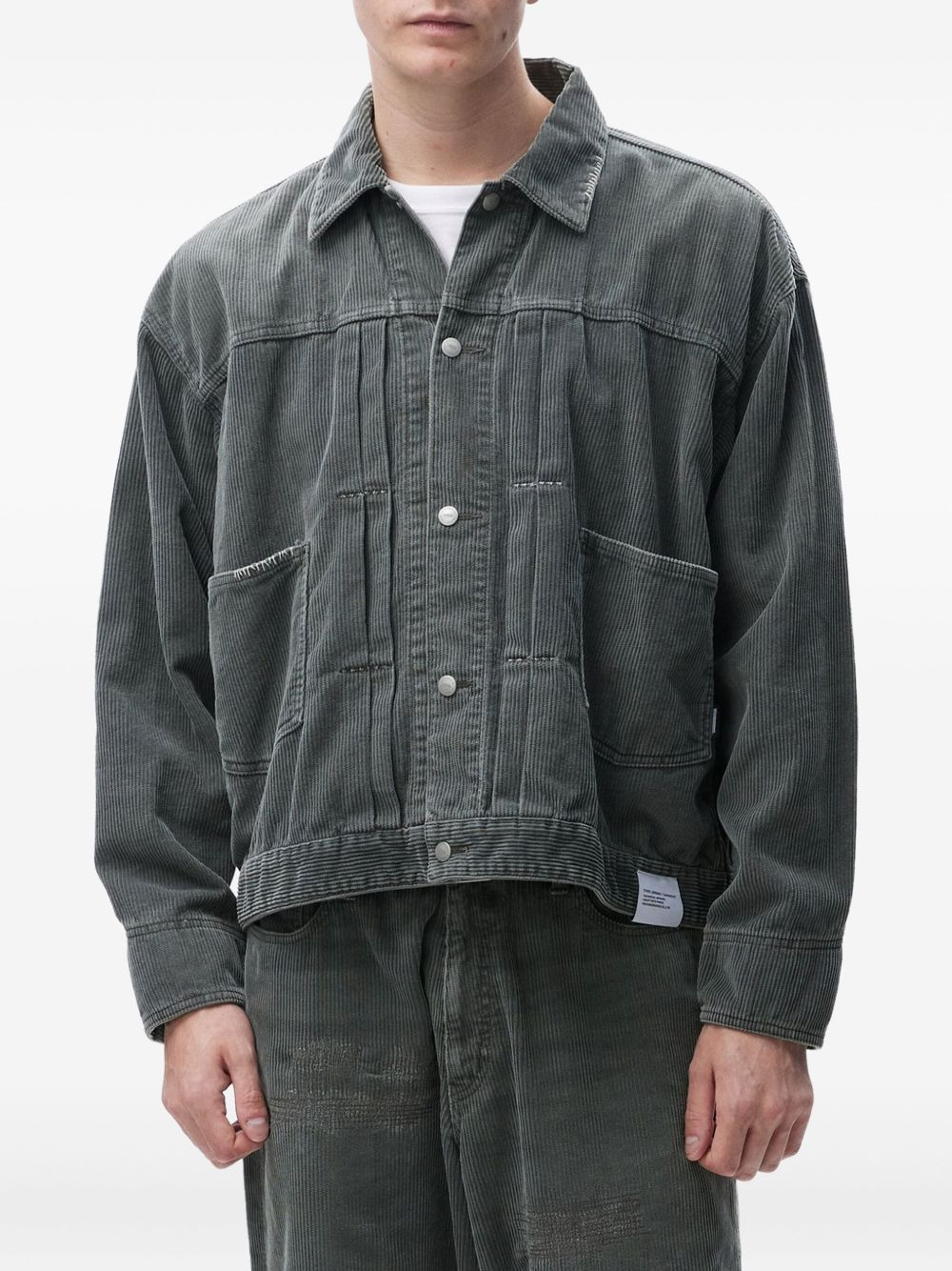 pleated corduroy jacket - 2