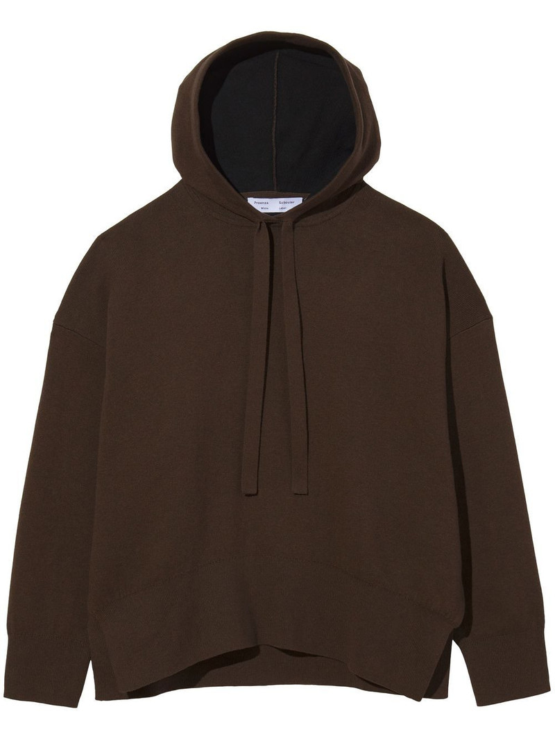 drop shoulder knitted hoodie 1