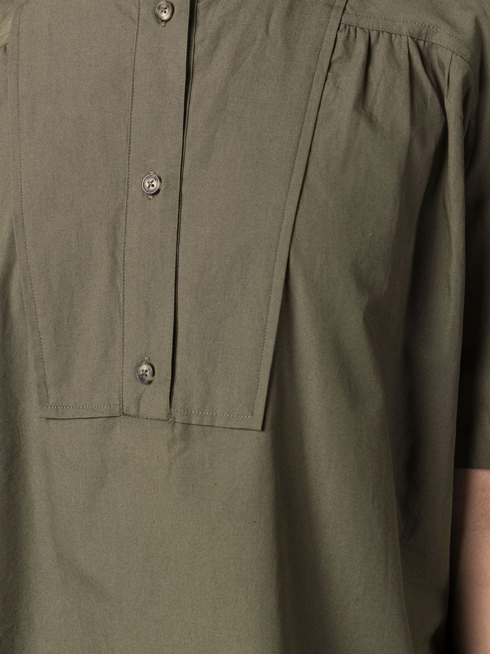 button-front short-sleeved T-shirt - 5