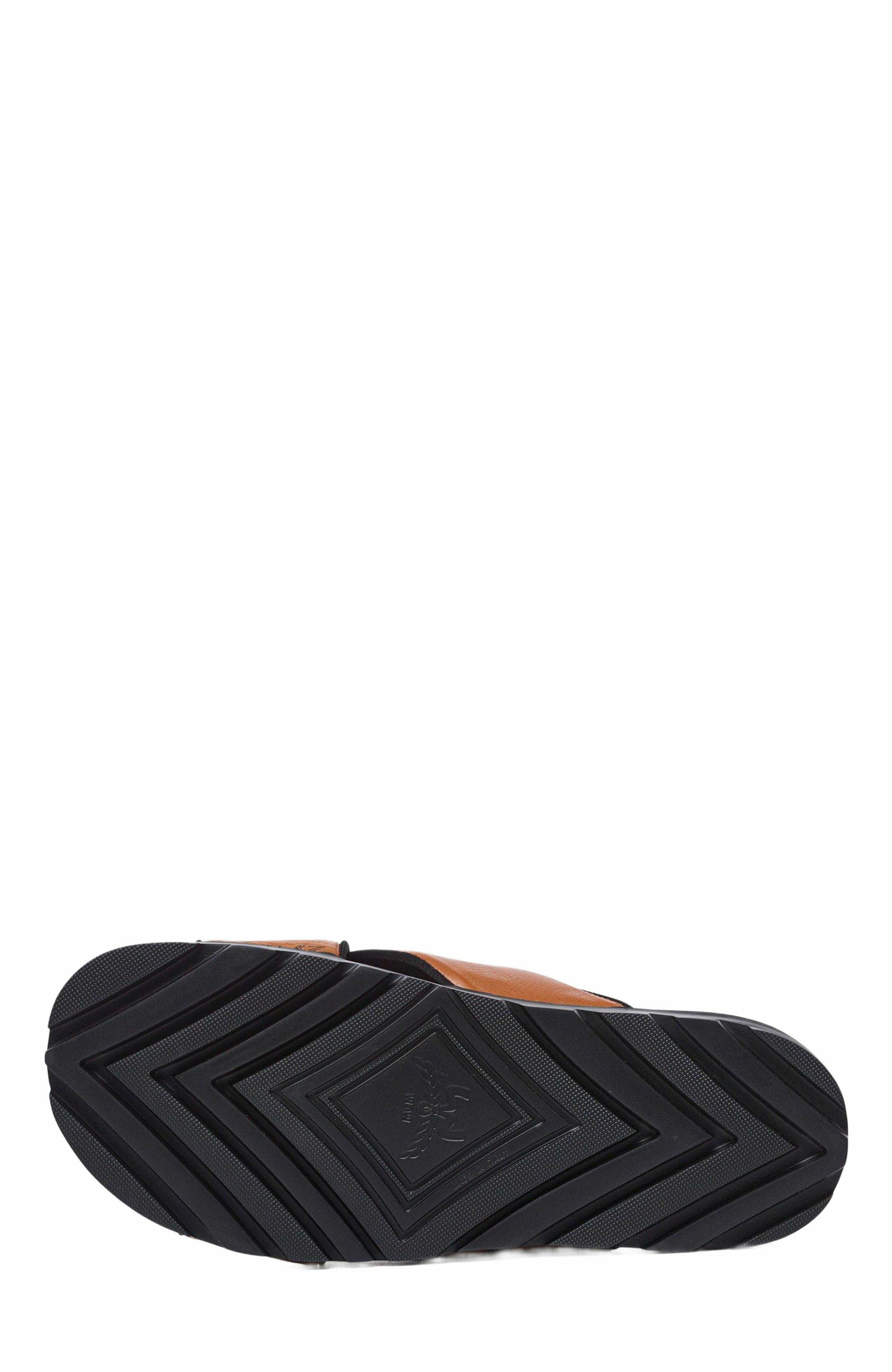 MCM Cross Sandal in VIsetos Leather Mix in Cognac at Nordstrom - 4