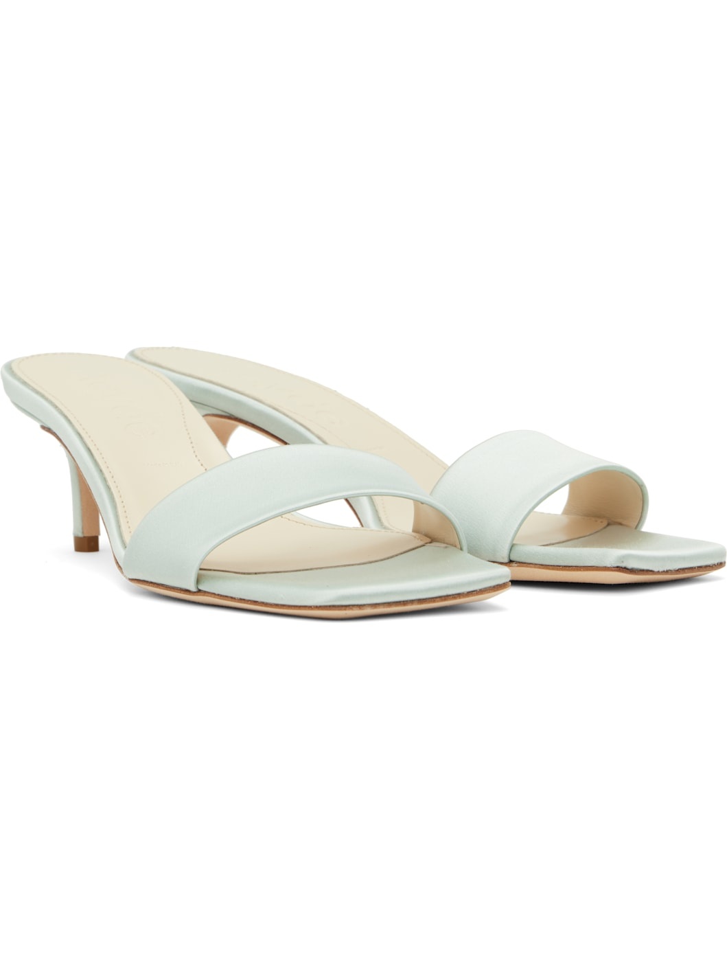 【関税込み】Aeyde ブルー Ilvy Satin ヒールサンダル Aeyde Blue Ilvy Satin Mules | REVERSIBLE