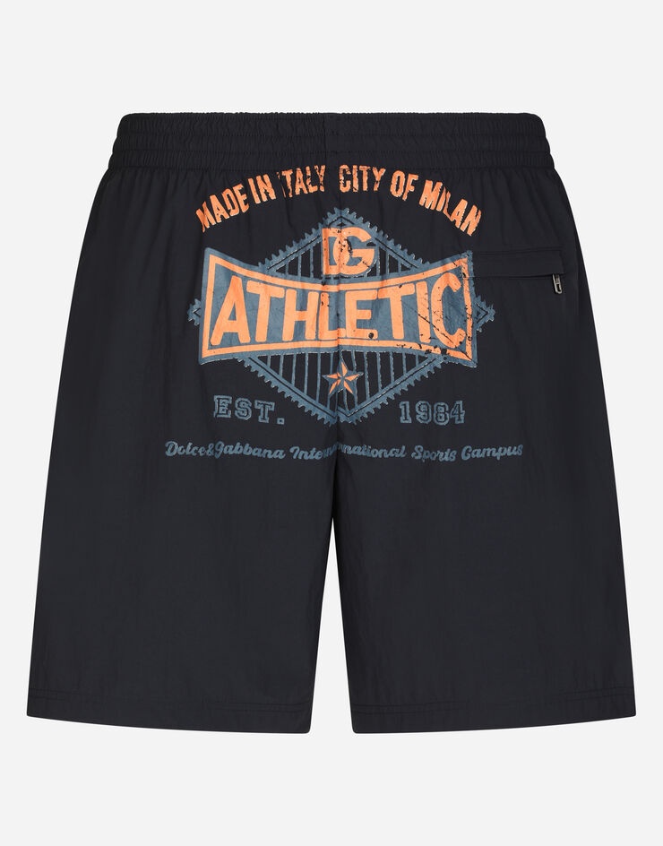 Mid-length printed swim trunks - 2