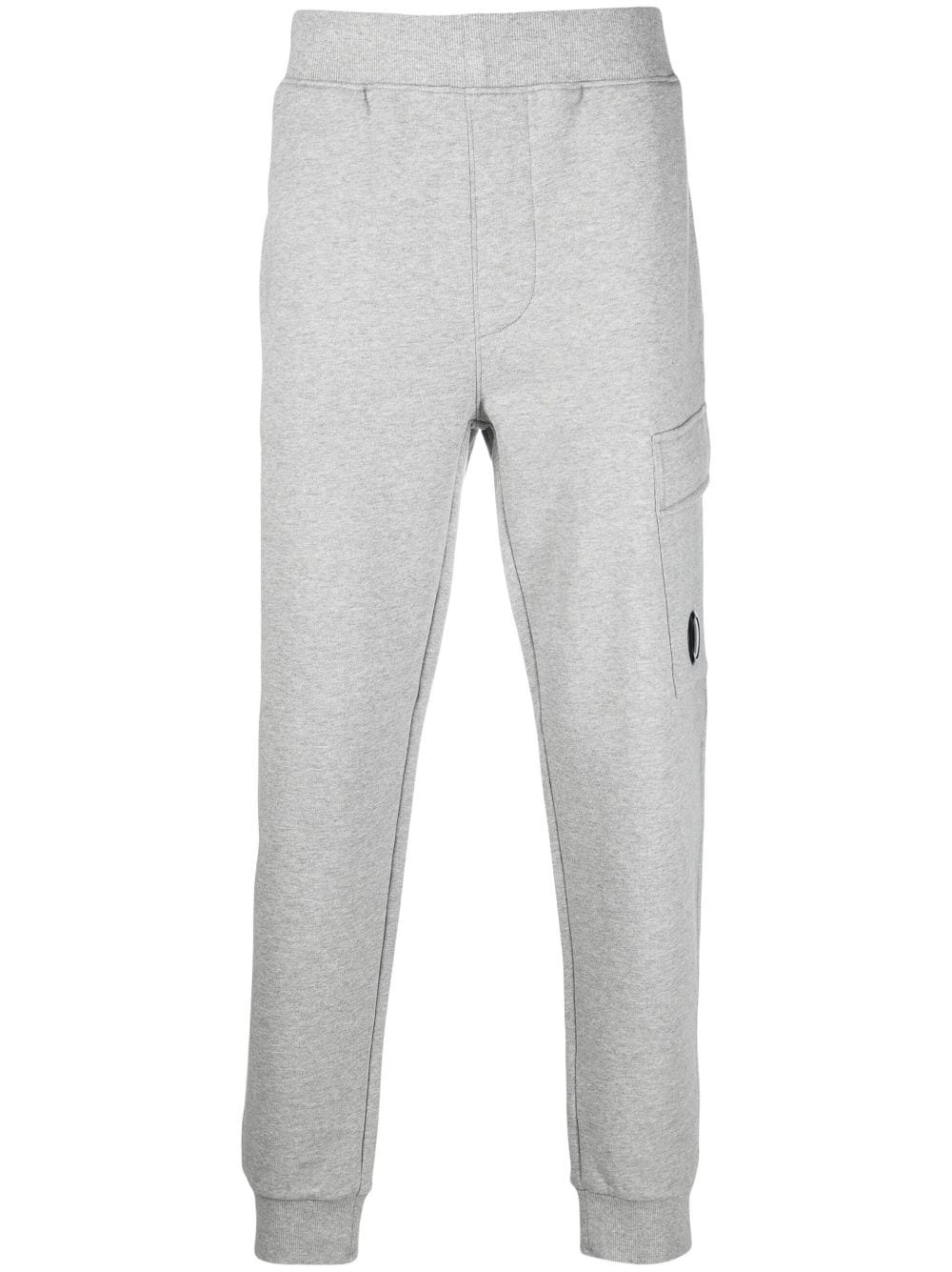 Lens-detailed cotton track pants - 1