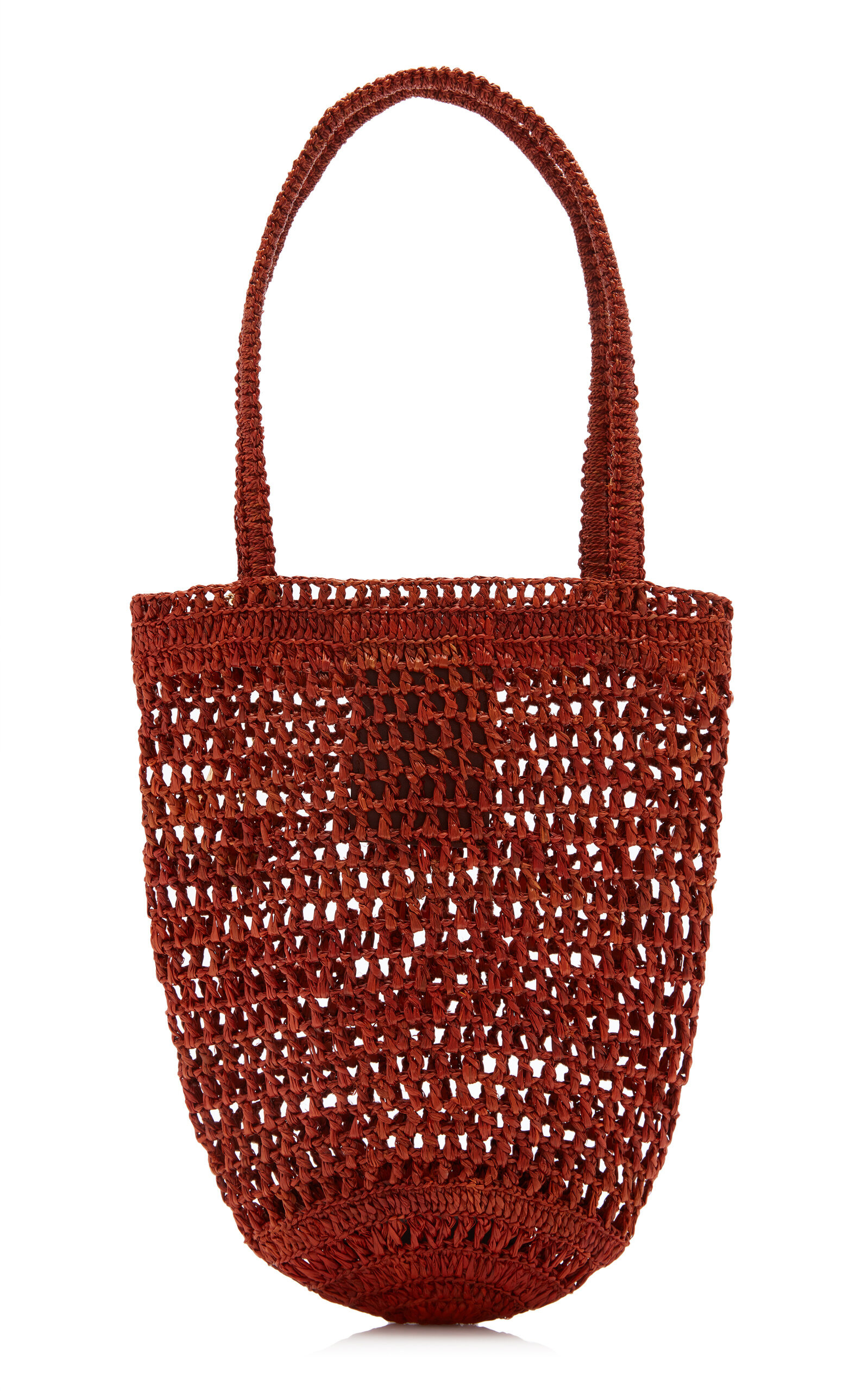 Woven Raffia Tote Bag brown - 4