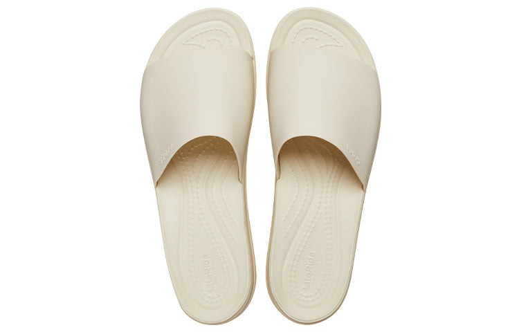 (WMNS) Crocs Brooklyn Slide 'White Beige' 208728-2Y2 - 4