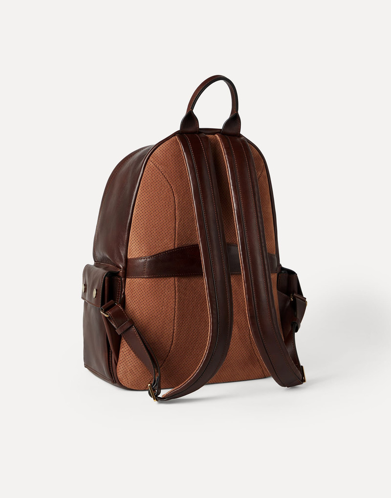 Brunello Cucinelli Calfskin travel backpack outlook