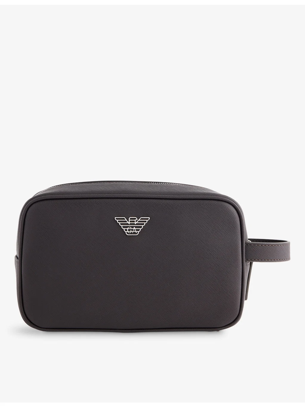 Branded Faux-Leather Washbag - 1