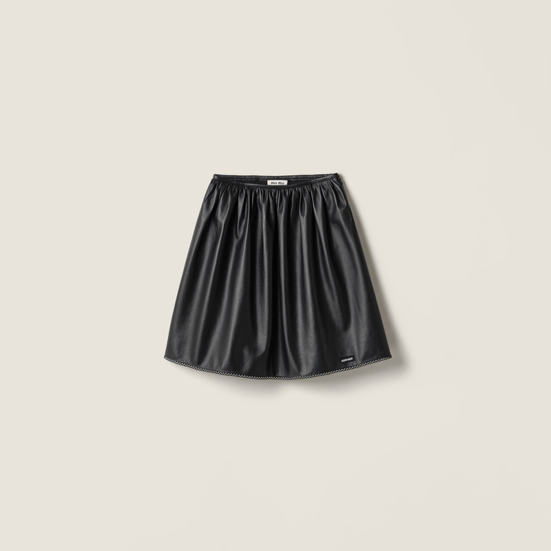 Nappa leather skirt 1