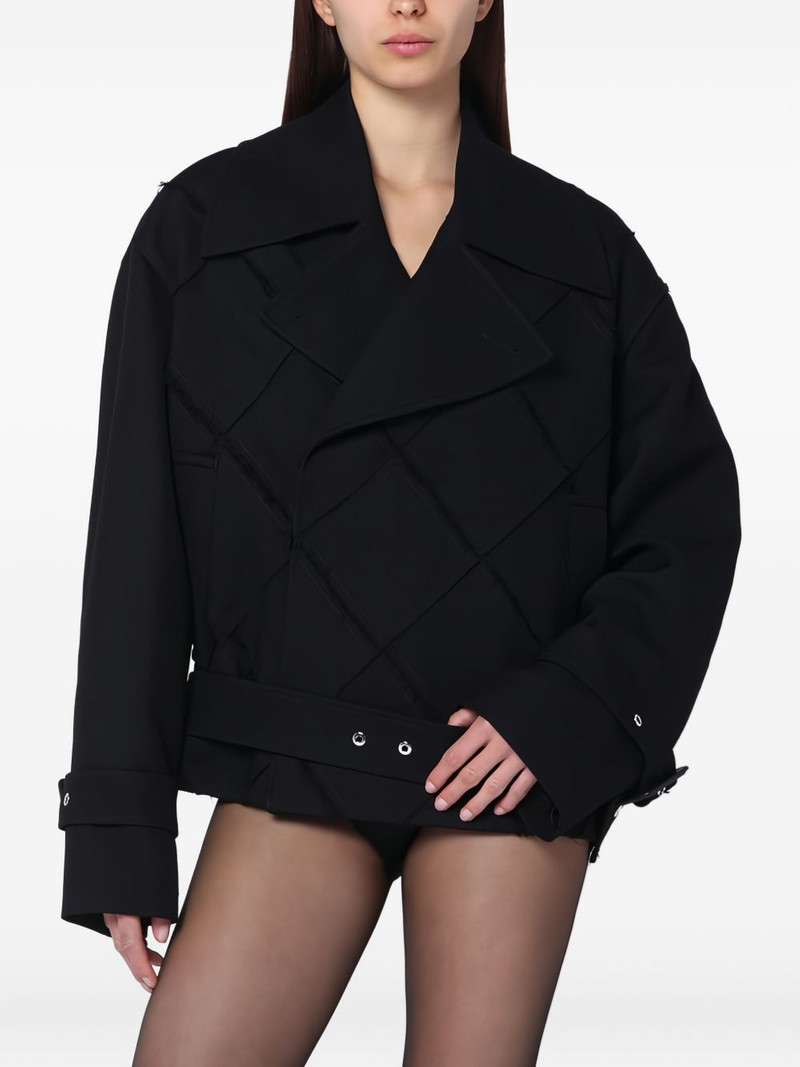 quilted waist trench coat 1