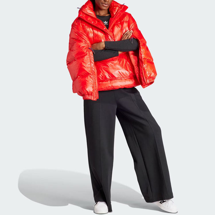 (WMNS) adidas Originals Puffed Throw-Over Jacket 'Orange' IR7114 - 3
