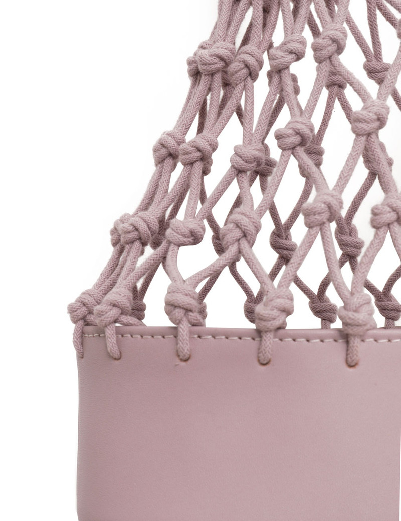 MINI LEATHER FISHERMANS TOTE 5