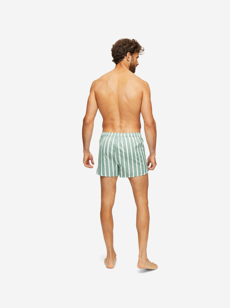 Men's Modern Fit Boxers Royal 219 Cotton Green 7