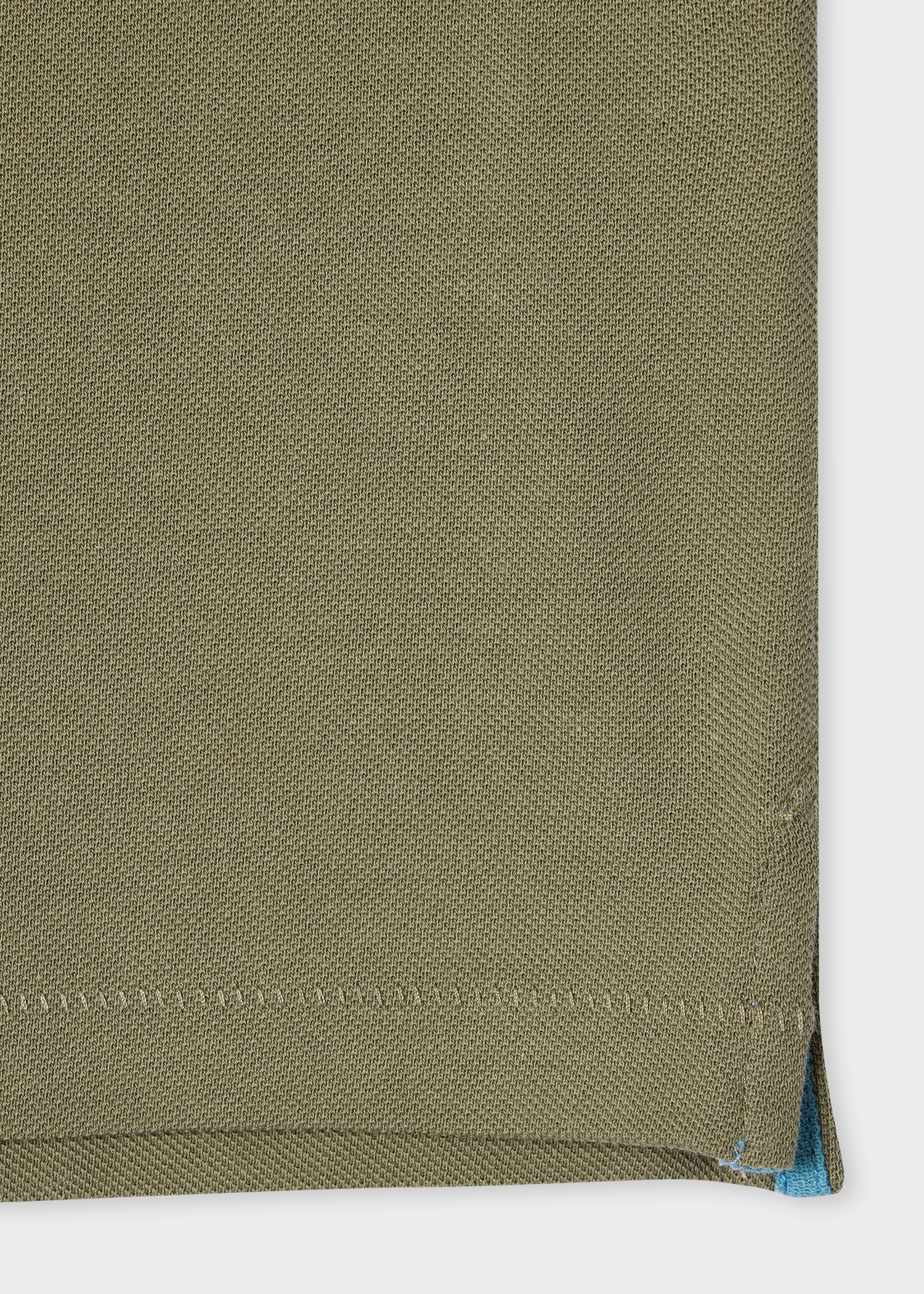 Washed Green Organic Cotton Zebra Polo Shirt - 2