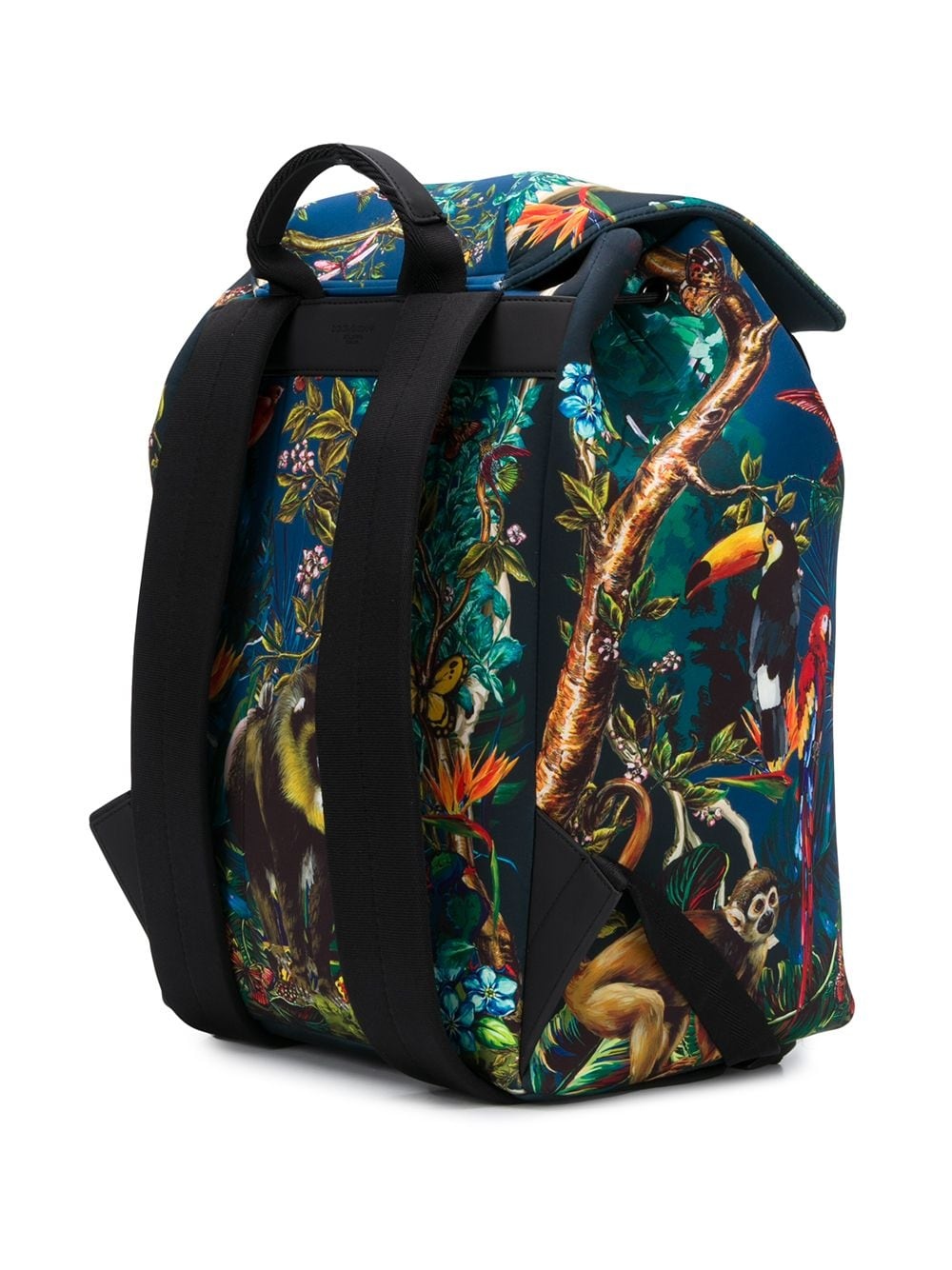 tropical print backpack - 3