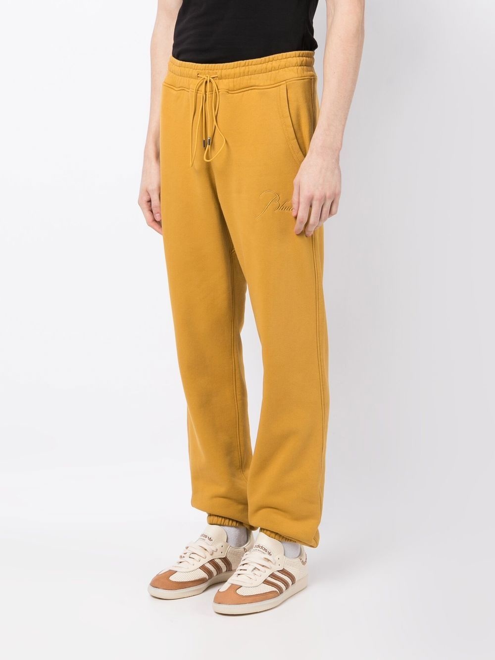 embroidered-logo drawstring track pants - 3