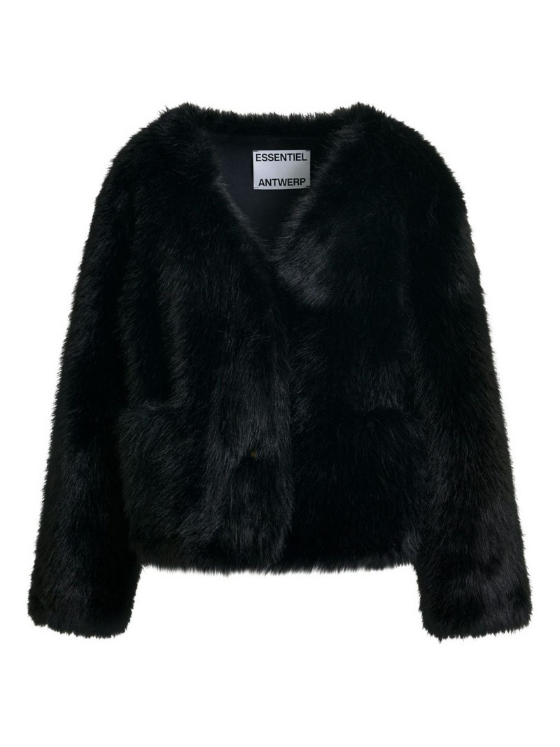 faux-fur button jacket 1