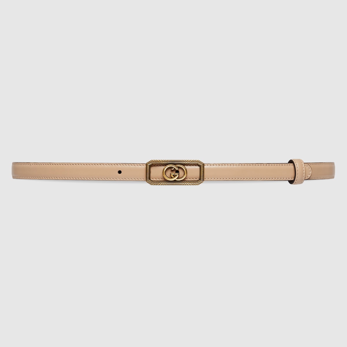 Thin belt with Interlocking G buckle - 1