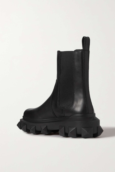 Valentino Valentino Garavani Trackstud Beatle 35 leather Chelsea boots outlook