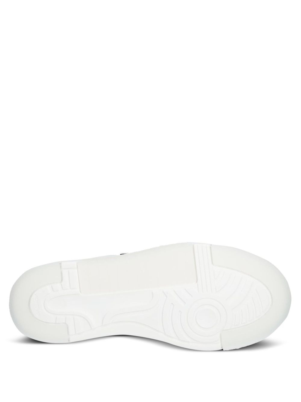logo-plaque perforated sneakers - 4