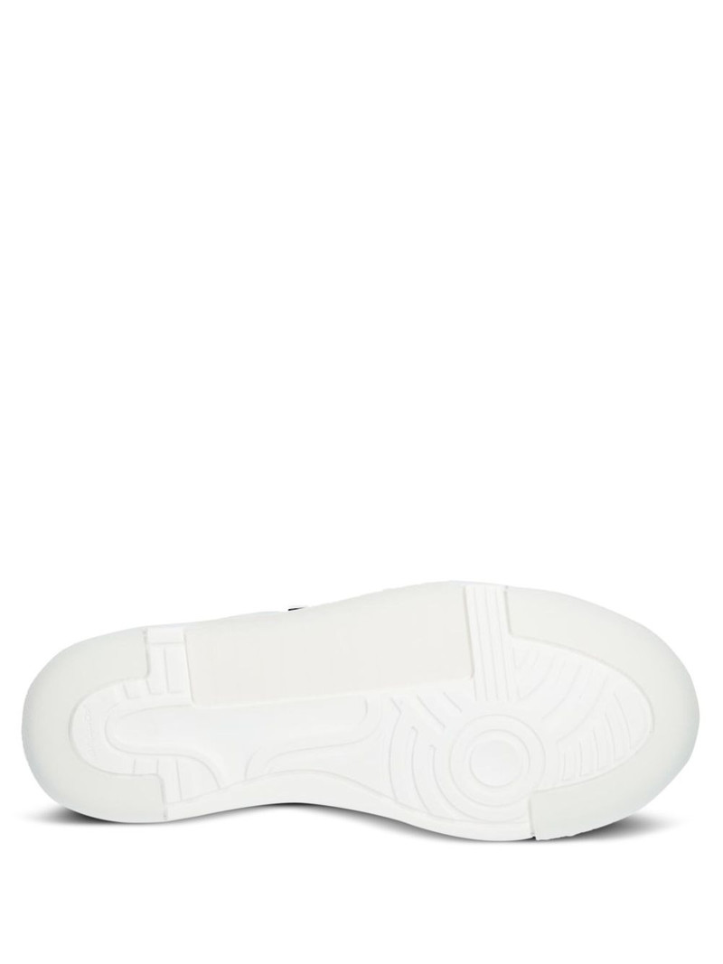 logo-plaque perforated sneakers 4