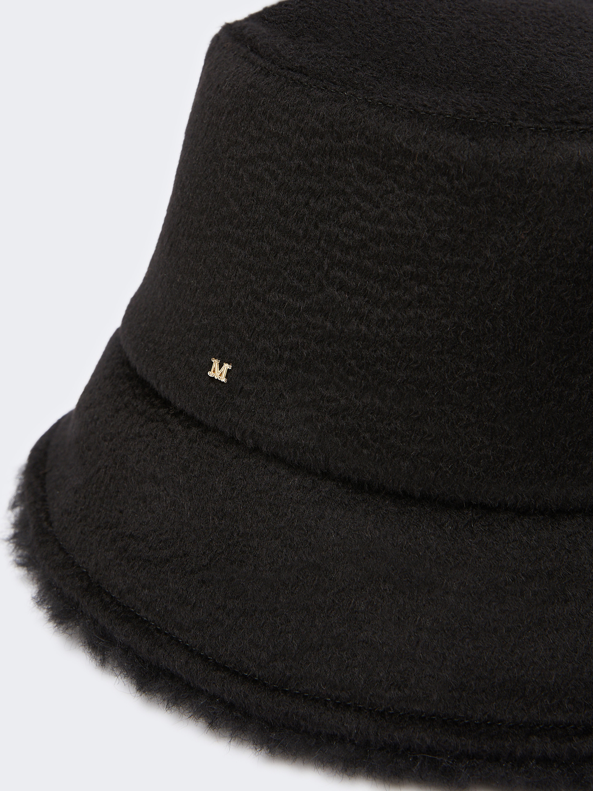 FIDUCIA1 Reversible camel and Teddy fabric cloche hat - 2