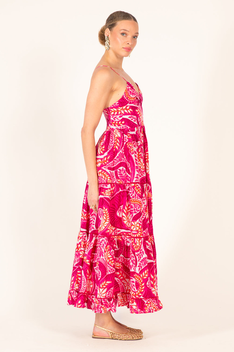 Long Dress Milena - Pink Holy Snake 6