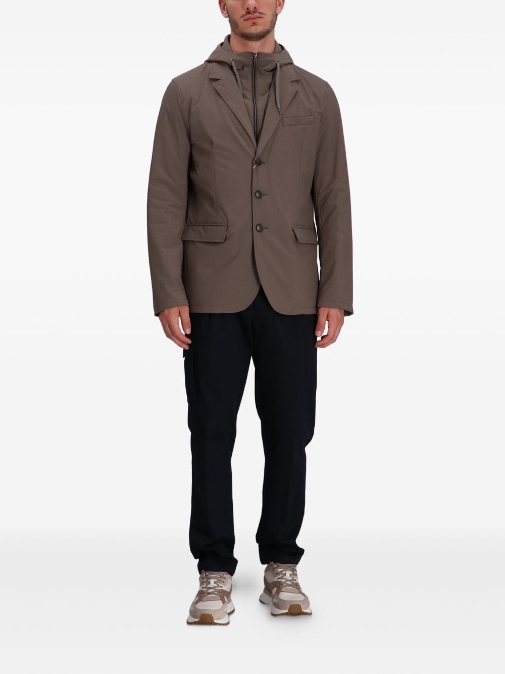 hooded blazer - 2