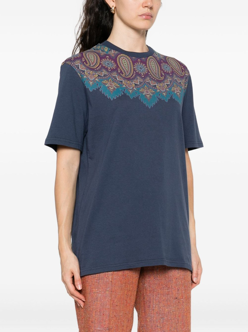 paisley-print cotton T-shirt 3