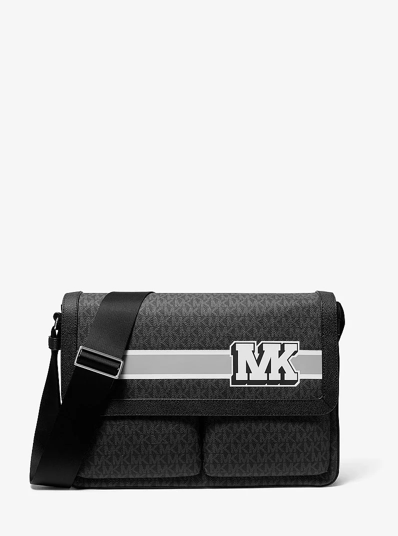Pacey Embellished Signature Logo Messenger Bag - 1