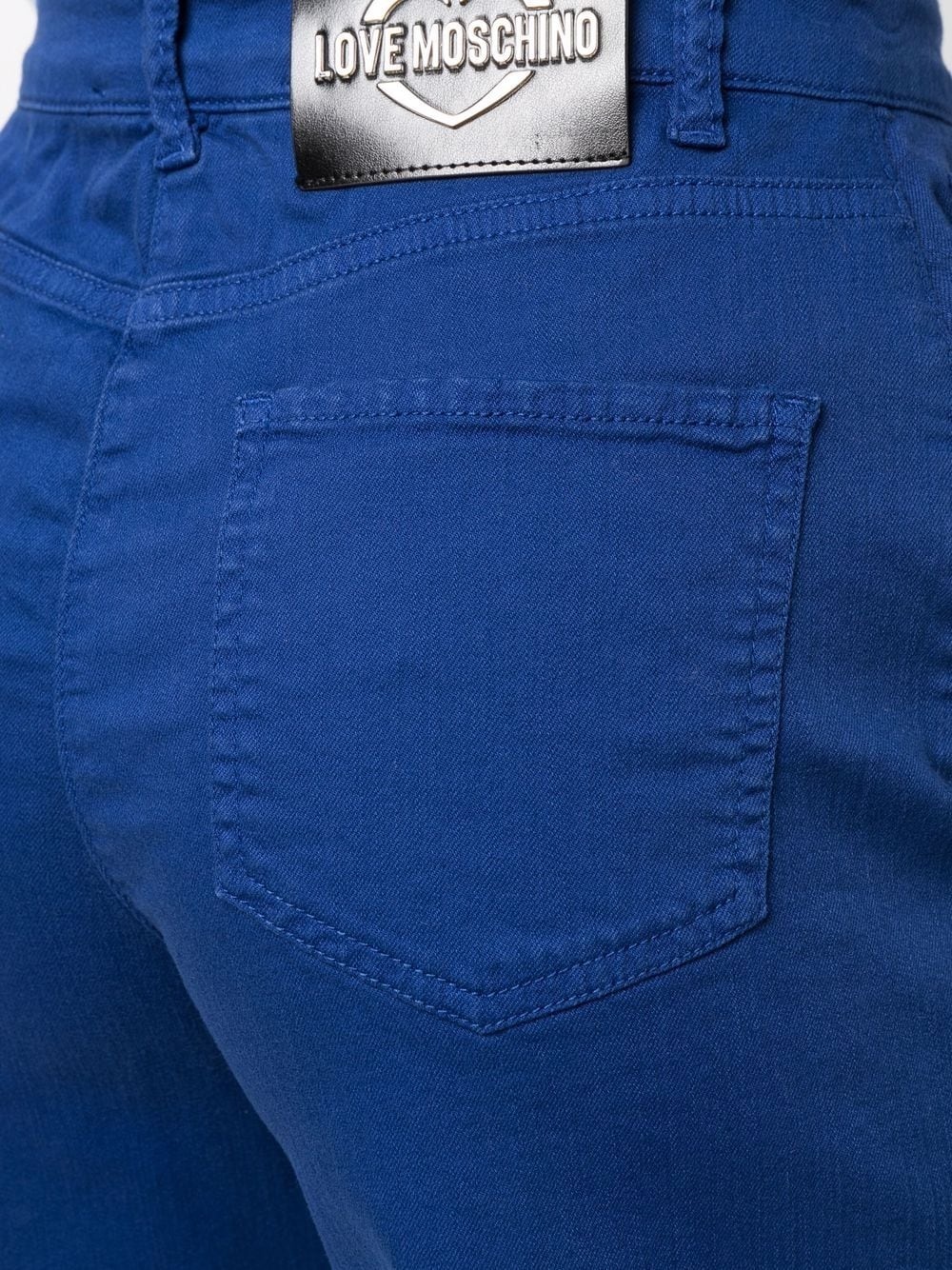 high-waisted chino shorts - 5