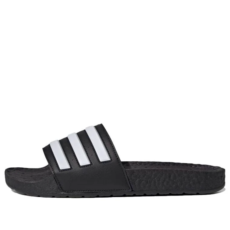 adidas Adilette Boost Slides 'Black White Stripes' FY8154 - 1